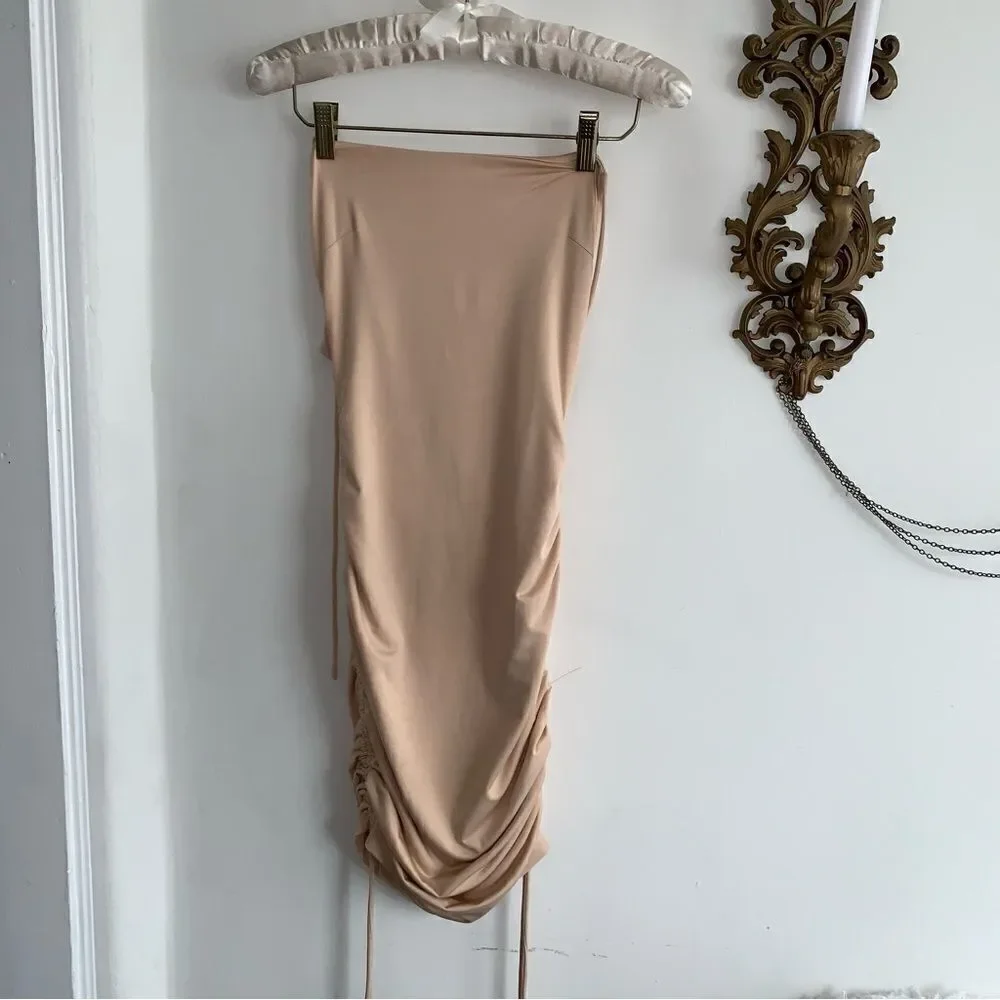 PRINCESS POLLY TAN MINI DRESS